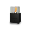 Feuerstelle und Feuerschale Pelmondo Cube ohne Tischplatte betrieben mit Pellets