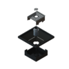 Feuerstelle und Feuerschale Pelmondo Cube mit Tischplatte betrieben mit Pellets